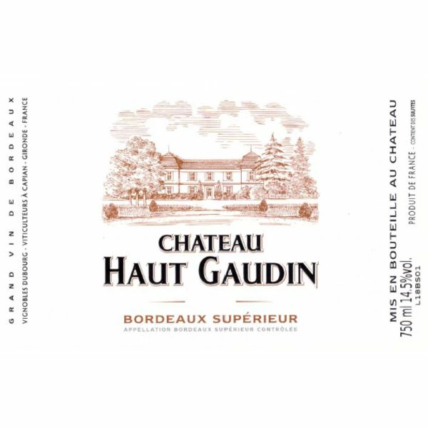 Chateau Haut Gaudin Bordeaux Superieur 2019 - Image 2