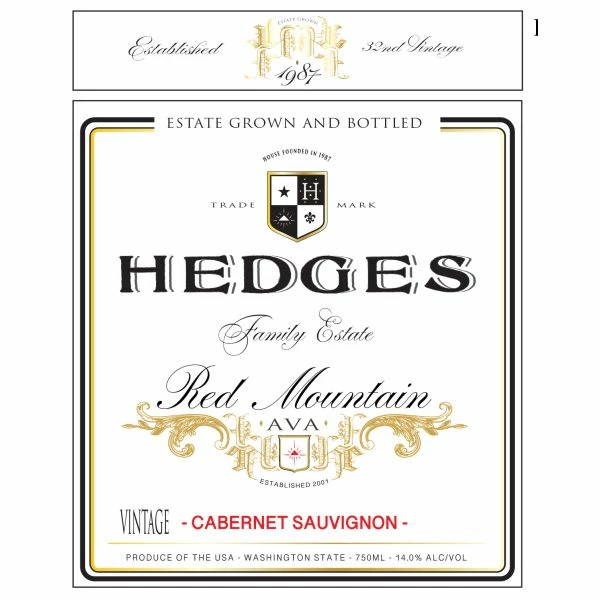 Hedges Family Estate Red Mountain Cabernet Sauvignon 2020 - Image 2