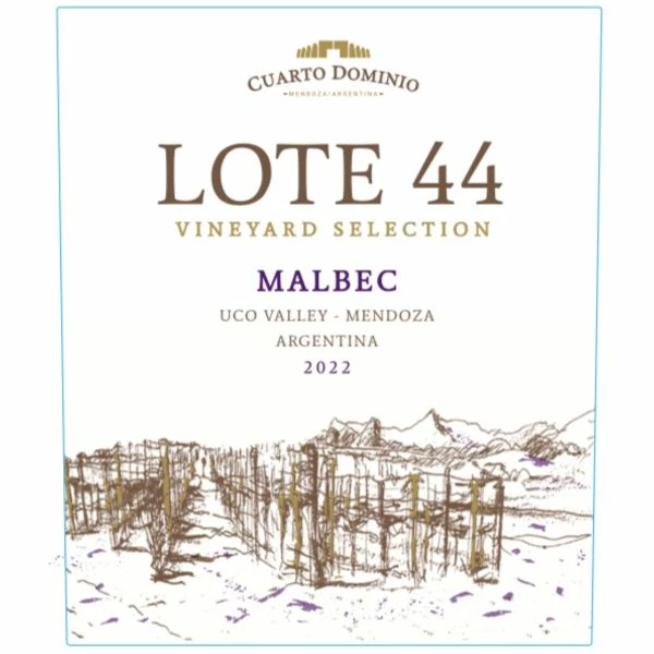 Bodega Cuarto Dominio Lote 44 Malbec 2022 - Image 2