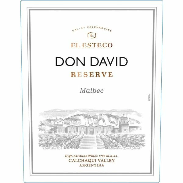 El Esteco Don David Malbec Reserve 2021 - Image 2