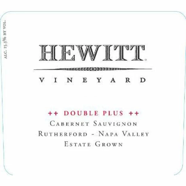 Hewitt Vineyard Double Plus Cabernet Sauvignon (torn Label) 2014 - Image 2