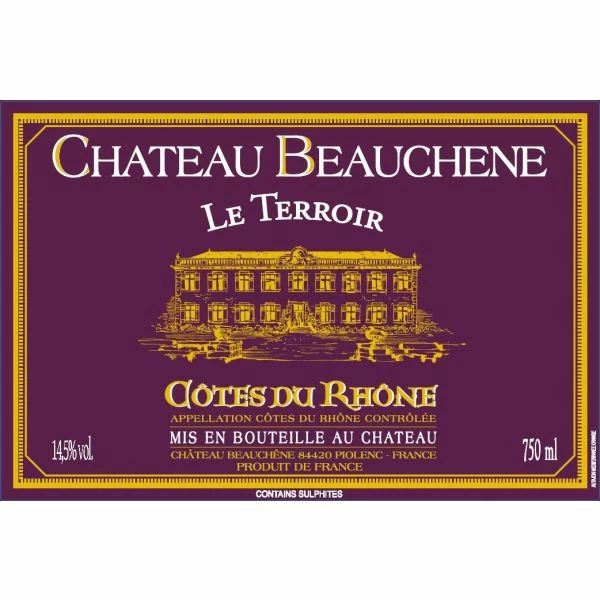 Chateau Beauchene Cotes Du Rhone Le Terroir 2020 - Image 2