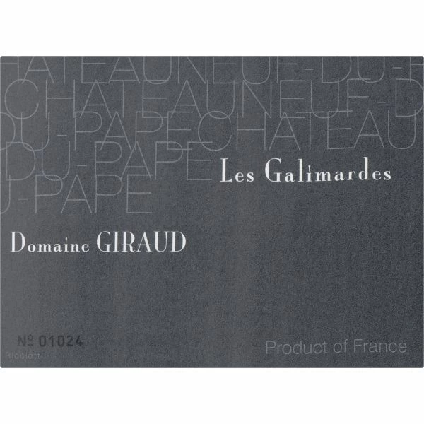 Domaine Giraud Chateauneuf-du-Pape Les Galimardes 2019 - Image 2