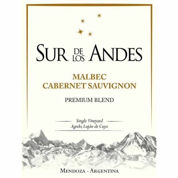 Sur De Los Andes Malbec Cabernet Sauvignon Premium Blend 2017 - Image 2