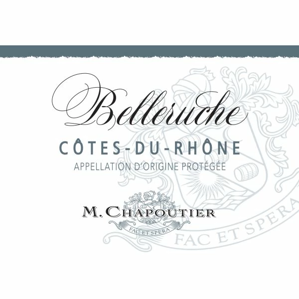 M. Chapoutier Cotes Du Rhone Belleruche Rouge 2022 - Image 2