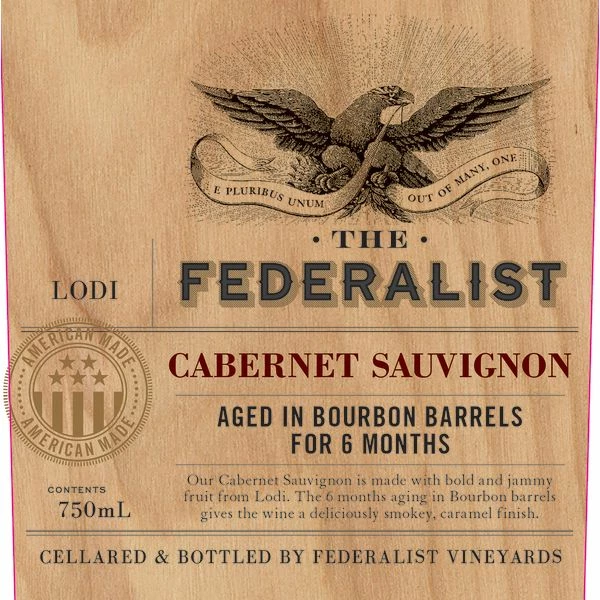 The Federalist Bourbon Barrel Aged Cabernet Sauvignon 2021 - Image 2