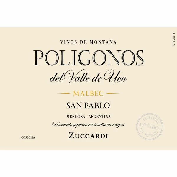 Zuccardi Poligonos Del Valle De Uco San Pablo Malbec 2021 - Image 2