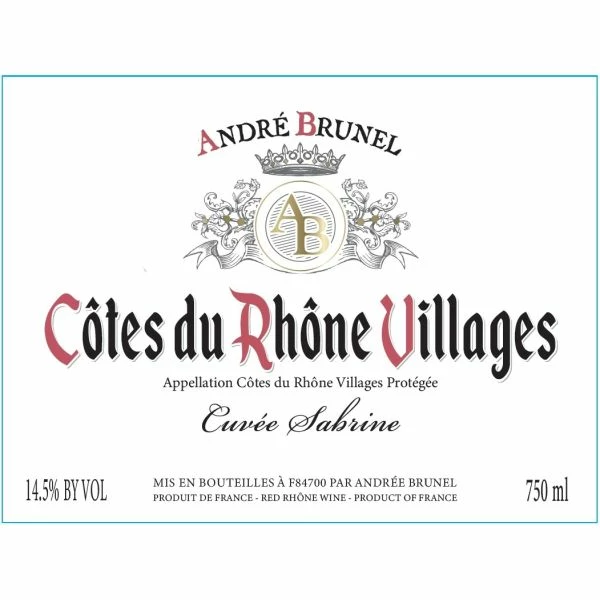 Andre Brunel Cotes Du Rhone Villages Cuvee Sabrine 2019 - Image 2